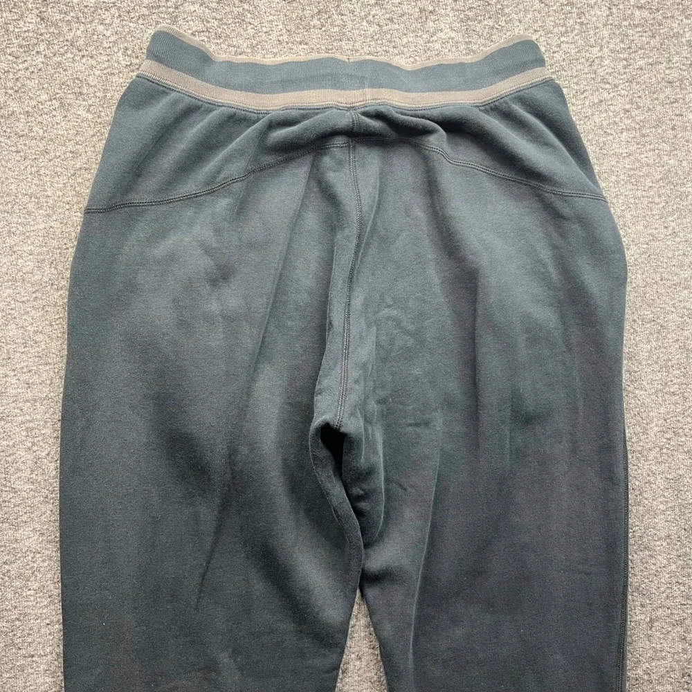 Jordan Sweatpants Mens Medium Gray Fleece Jumpman Logo Joggers Drawstring